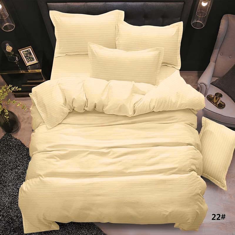 

Постельное Белье из Страйп Сатина Желтый 150х220х2 - Семейный SleepTime