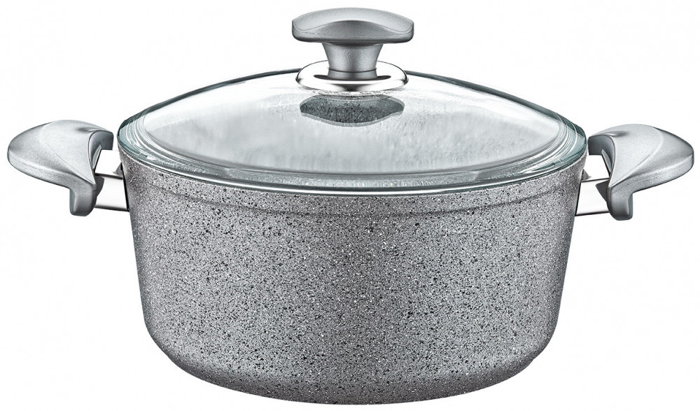 

Кастрюля со стеклянной крышкой Oms 3110-28-Grey 6.9 л 28 см