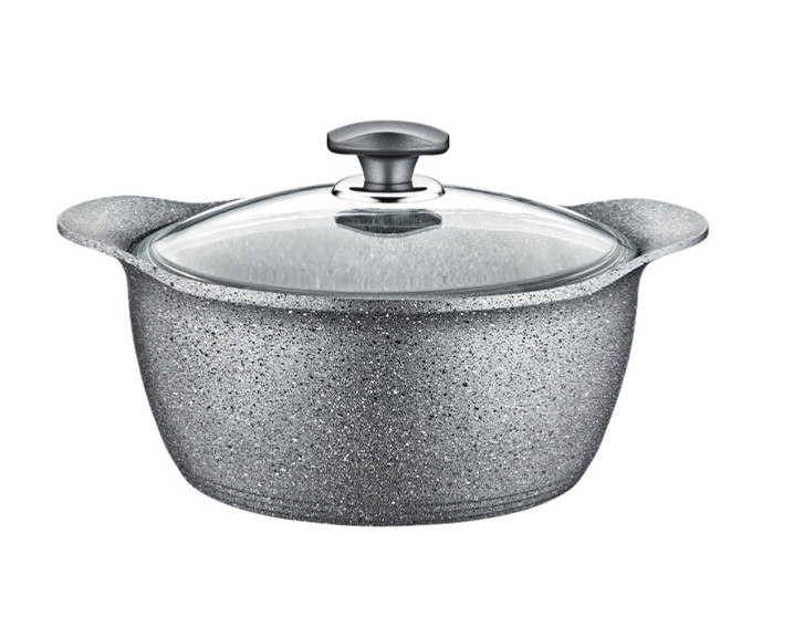 

Кастрюля со стеклянной крышкой Oms 3120-24-grey 24 см 4.5 л