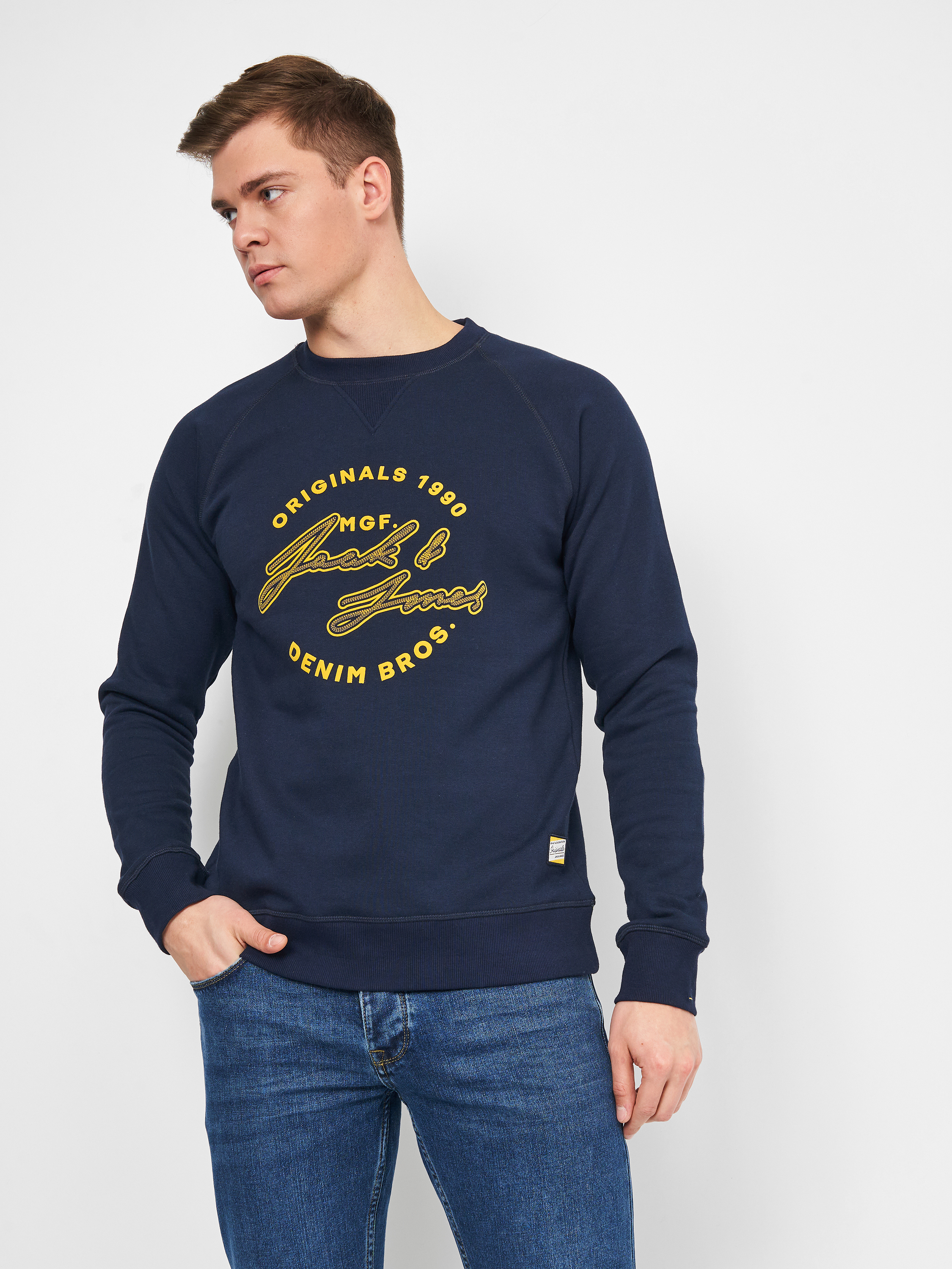 

Свитшот Jack & Jones XAZ258301JSJN  Темно-синий с принтом, Свитшот Jack & Jones XAZ258301JSJN L Темно-синий с принтом