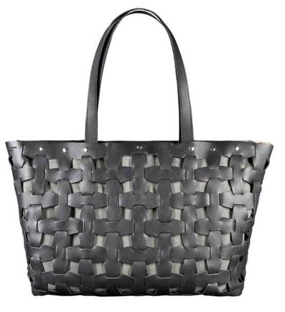 

Сумка женская кожаная плетеная BlankNote черная BN-BAG-34-g