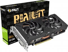 

Видеокарта GF GTX 1660 Ti 6GB GDDR6 Dual OC Palit (NE6166TS18J9-1160C)