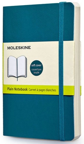 

Блокнот Moleskine Classic кишеньковий 9 х 14 см нелінований аквамарин м'який