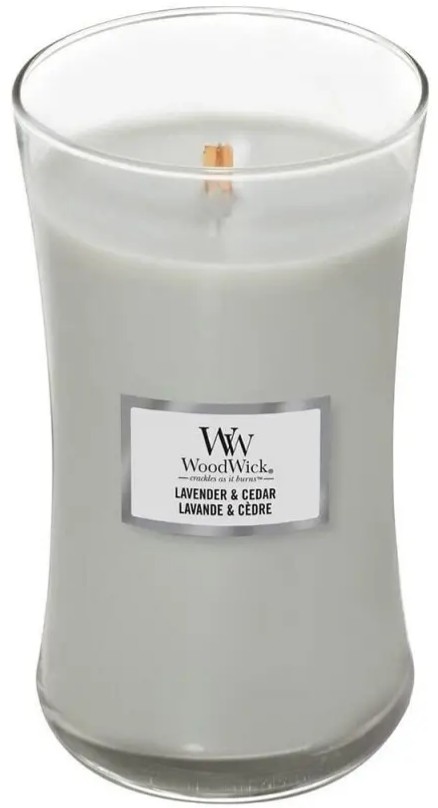 

Ароматична свіча WoodWick Large Lavender & Cedar 609 г