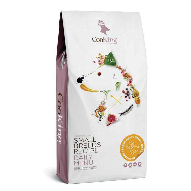 

беззерновой сухой корм CooKing Dog Small Breeds для взрослых собак мелких пород со свежим мясом (курица) 2 кг