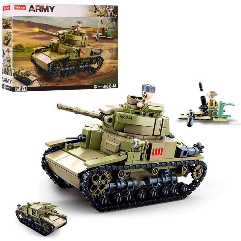 

Конструктор Sluban Военный танк 463 детали M38-B0711-YV
