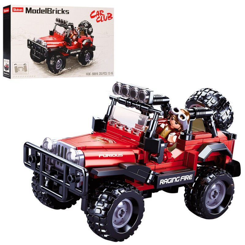 

Конструктор Sluban Джип 253 детали M38-B0816-YV