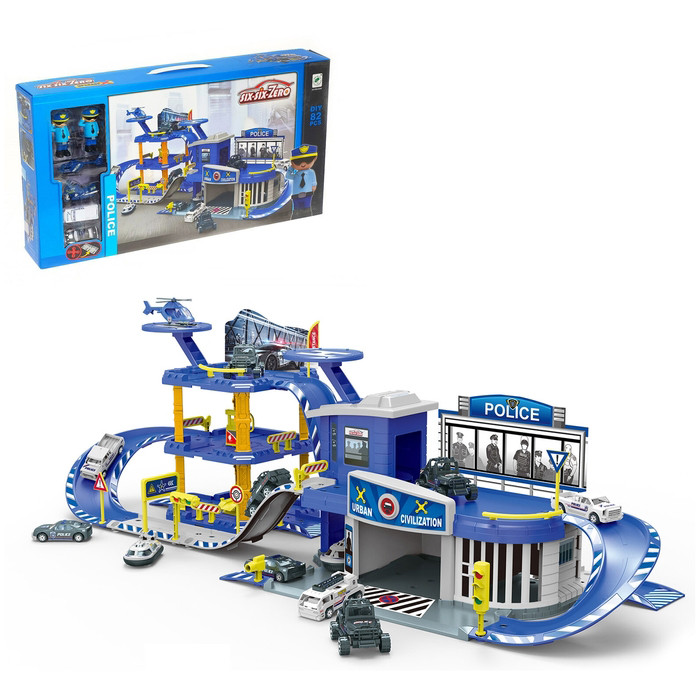 

Игровой набор Xiao Bai Caii паркинг Полиция 660-A204-RY