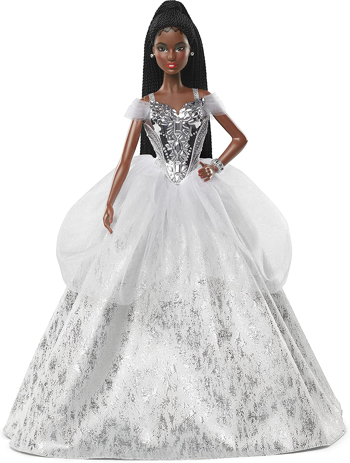 

Кукла Барби коллекционная Праздничная Barbie Signature Holiday 2021 Doll, Brunette Braided Hair (GXL22)