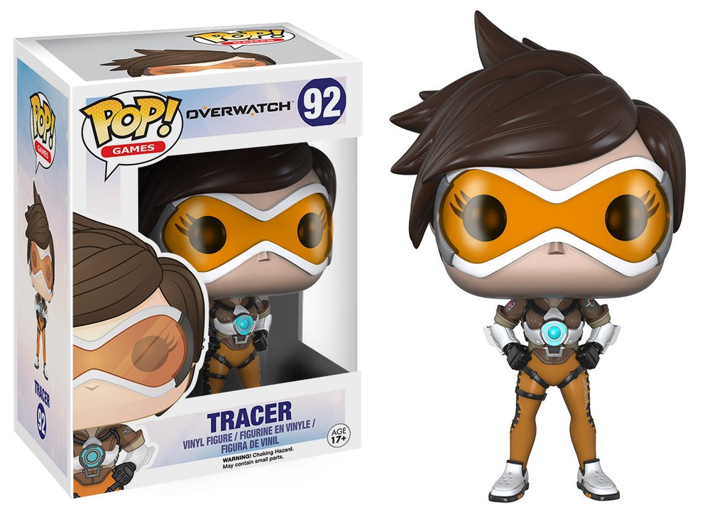 

Игровая виниловая фигурка Funko POP! Серии Overwatch - Трейсер, 9,6 см