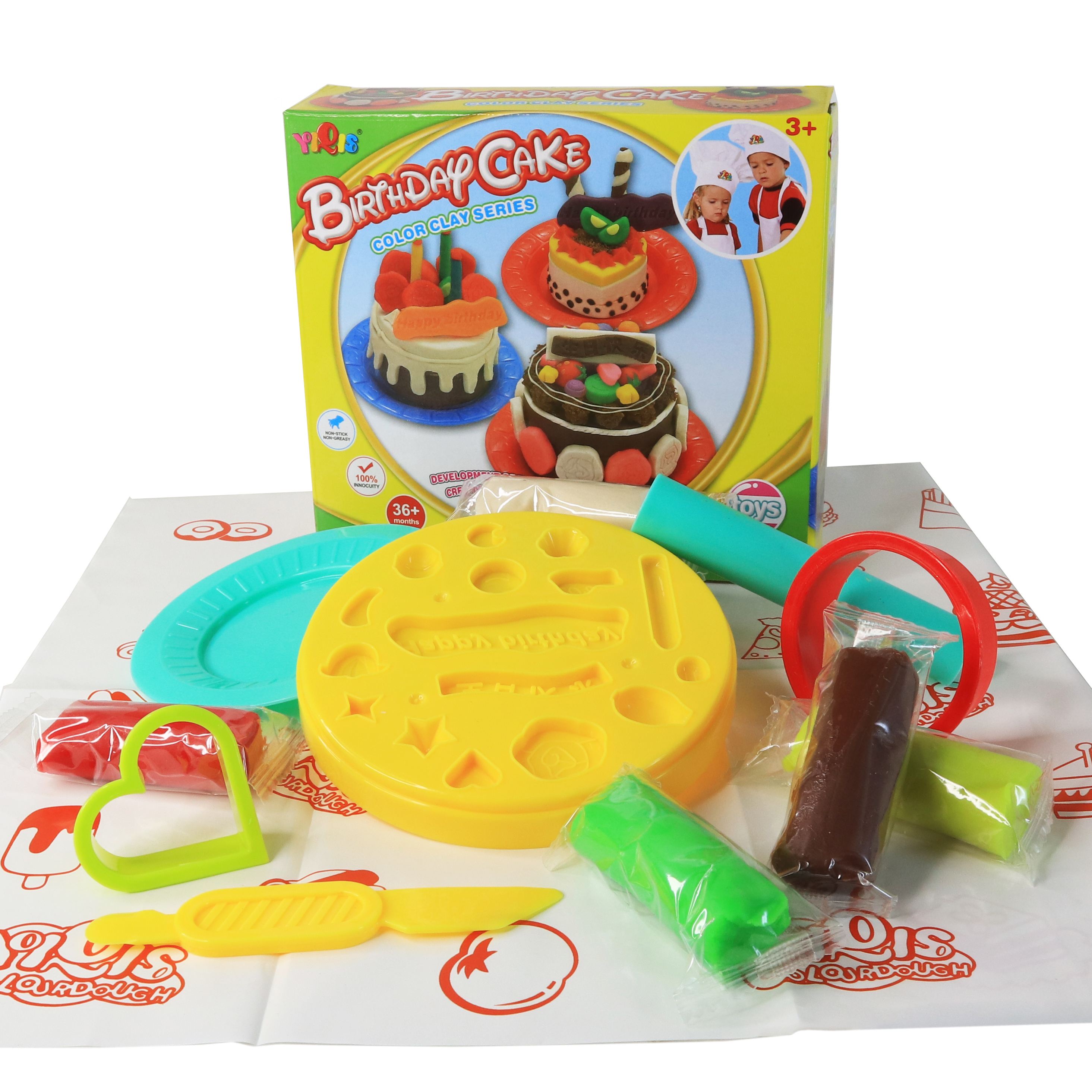 

Набор пластилина для лепки M+ Alento Playdough BirthDay Cake
