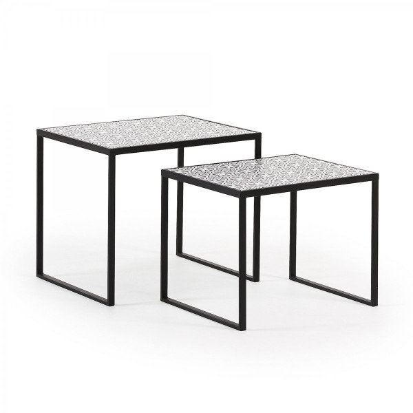 

Набор из 2-х столов La Forma TROPICA CC0491R01 Черный
