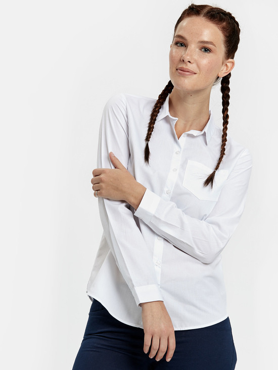 

Женская рубашка LC Waikiki с карманом на груди  Белая (LCW Woman -2728, Женская рубашка LC Waikiki с карманом на груди XS Белая (LCW Woman -2728)