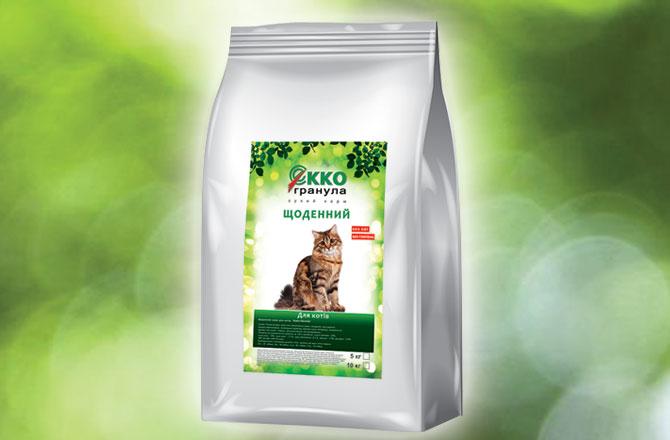 

Сухой корм Еко-гранула для кошек ежедневный 5 кг