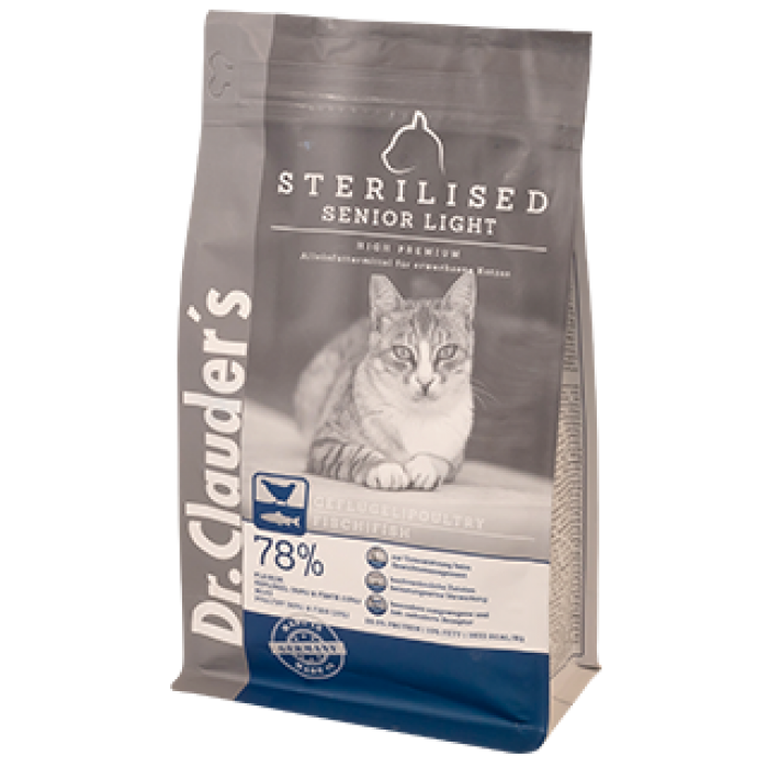 

Сухой корм Dr.Clauder's High Premium Sterelised Senior Light для кошек стерилизованных старше 8 лет 10 кг