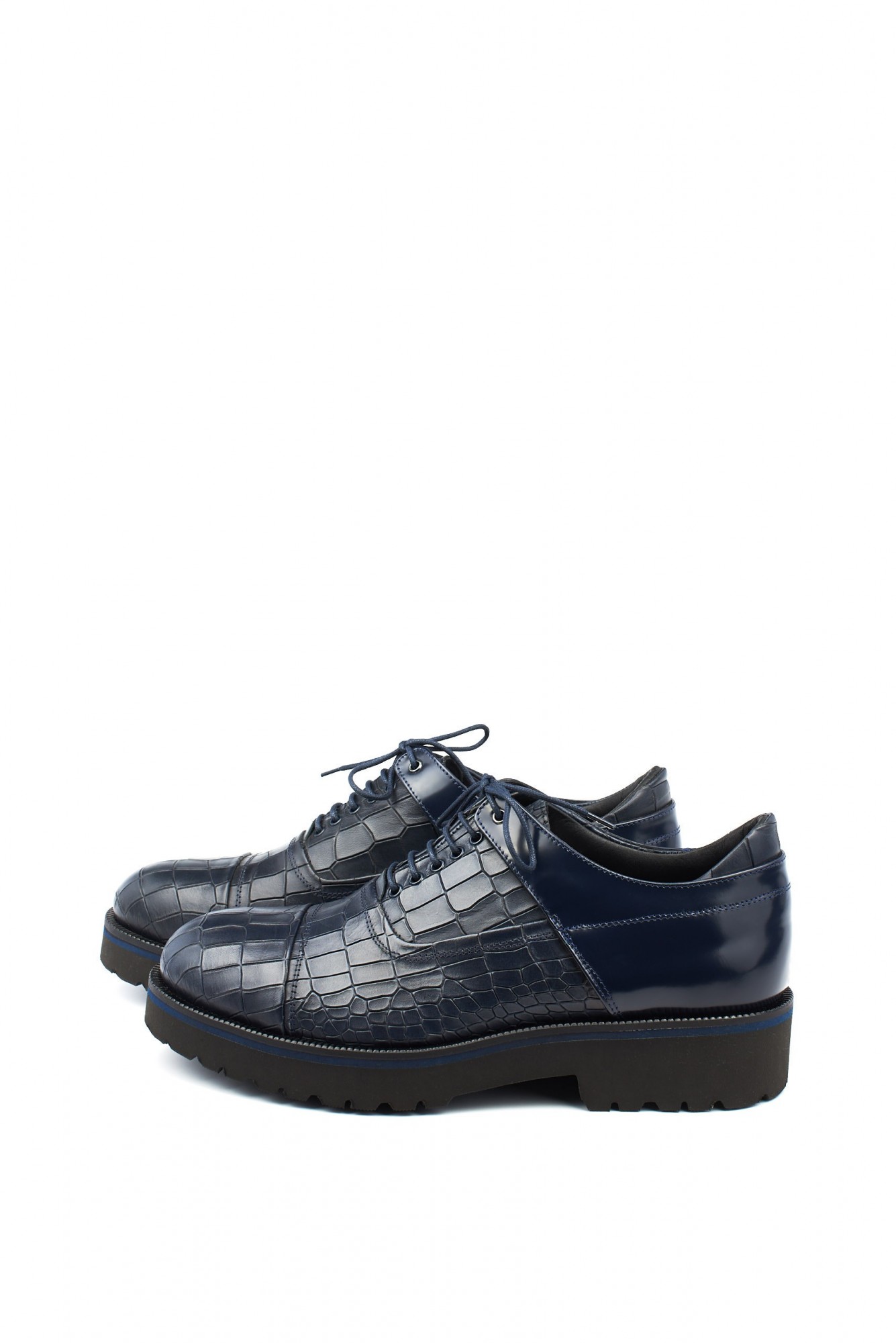 

Туфли из тесненной кожи Lori Blu 40 Синий 8144