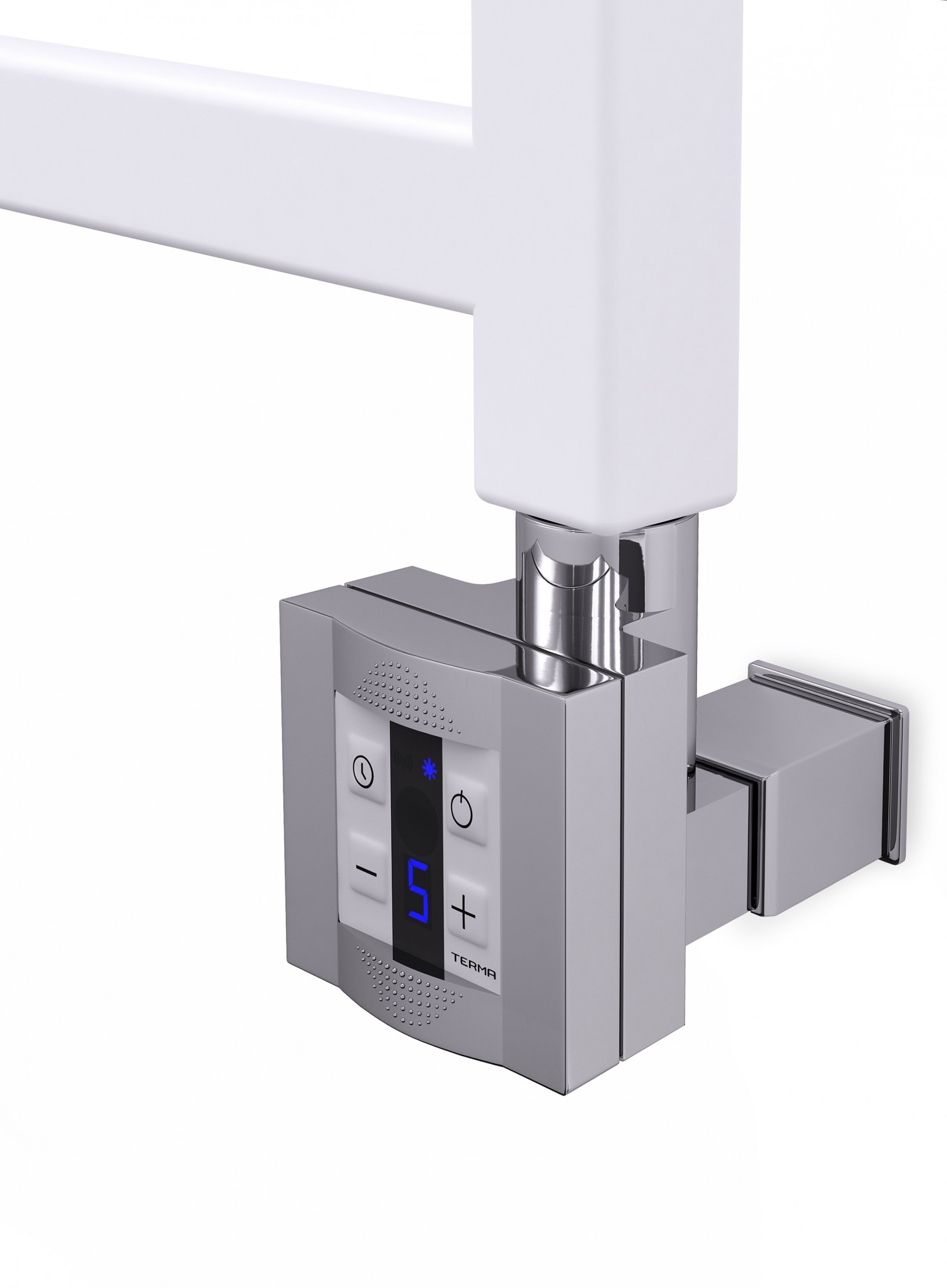 

ТЭН у полотенцесушитель Terma KTX 4 с маскировкой кабеля, регулятором, хром (chrome) 300 Вт