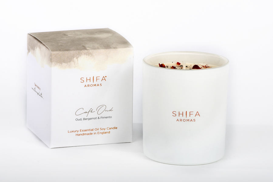 

Свеча Shifa Aromas Кафе Уд 220 г в стекле