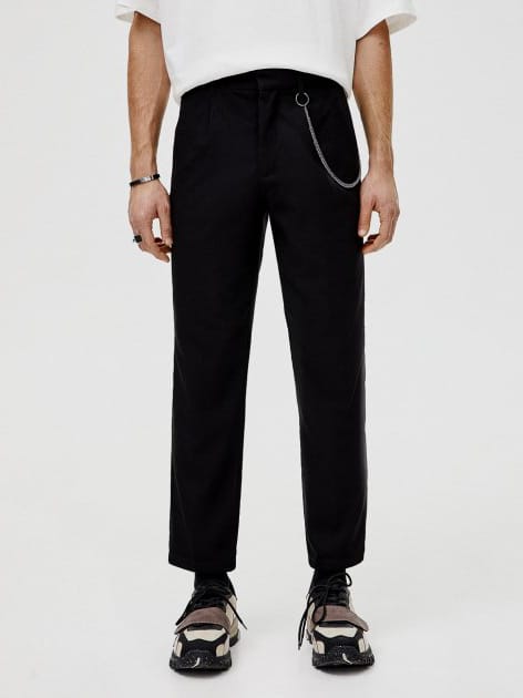 

Брюки Pull & Bear 5670/525/800  Черные, Брюки Pull & Bear 5670/525/800 40 Черные