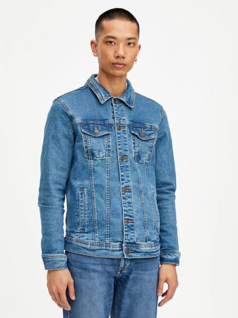 

Джинсовая куртка Pull & Bear 5710/550/445 S Голубая джинс