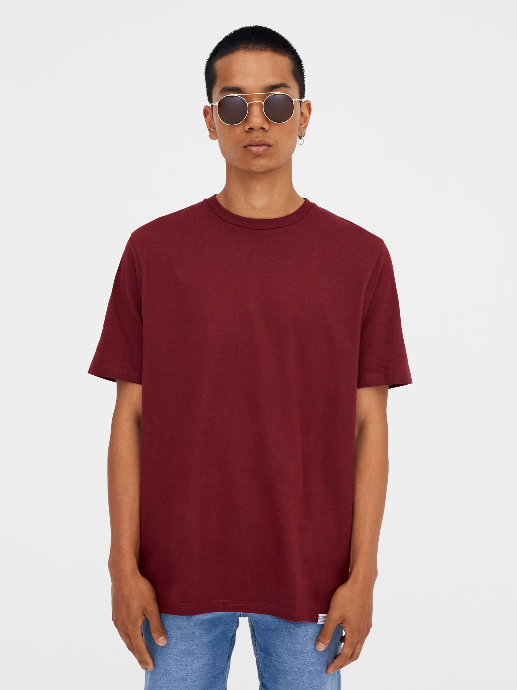 

Футболка Pull & Bear 9231/500/606  Марсала, Футболка Pull & Bear 9231/500/606 M Марсала