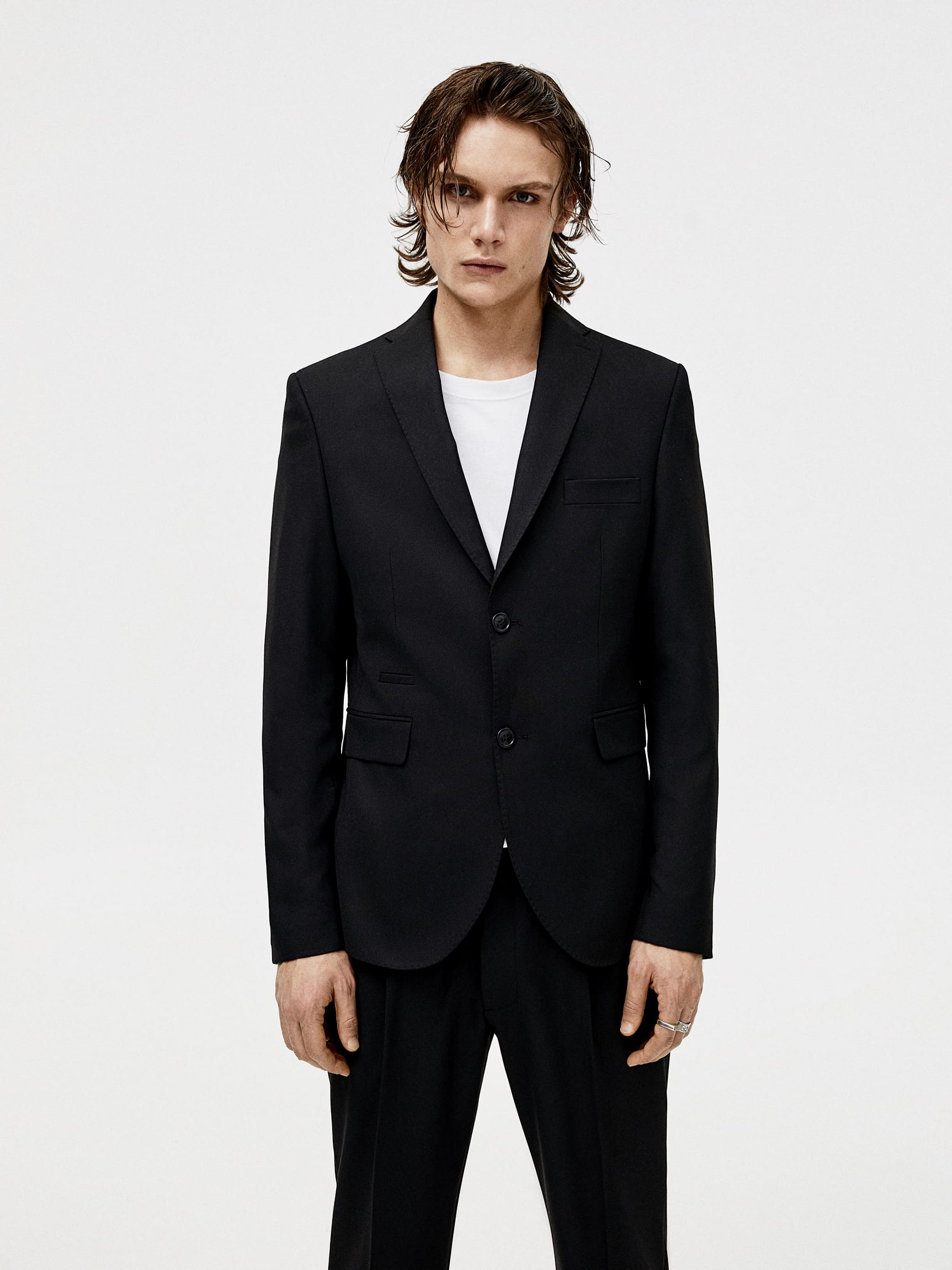 

Пиджак Pull & Bear 9781/501/800  Черный, Пиджак Pull & Bear 9781/501/800 50 Черный