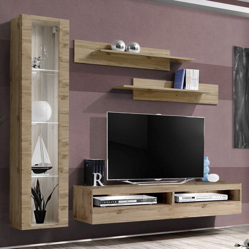 

Стенка в гостинную Lineberry настенная для TV с диагональю 70" (WFR-134918)