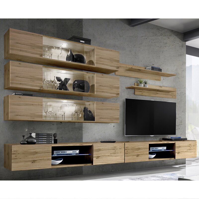 

Стенка в гостинную Levingston настенная для TV с диагональю 70" (WFR-134912)