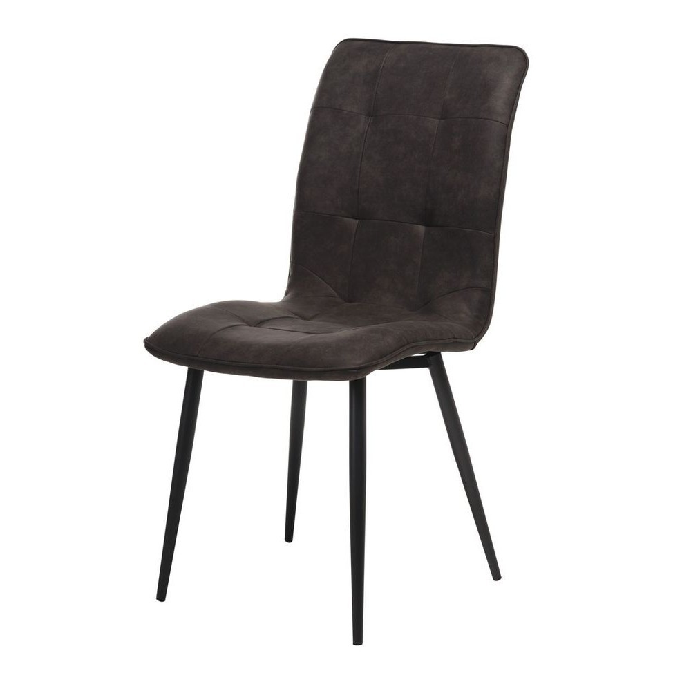 

Стул Vetro N-78 (Н-78) табако нубук ноги черный металл 440х530х960