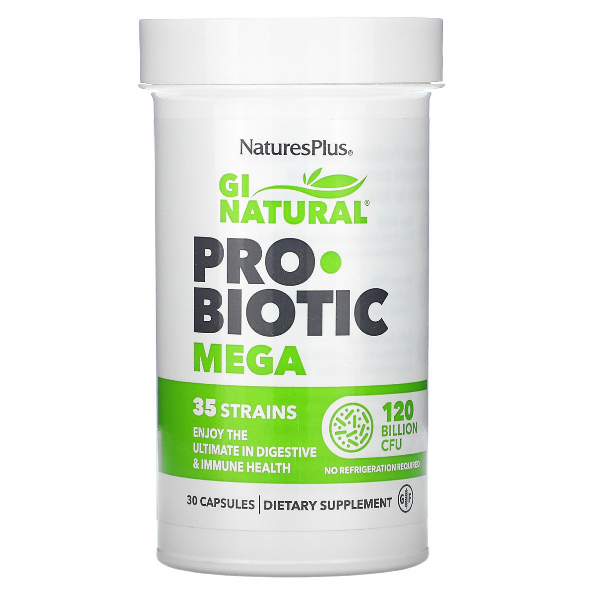 

Пищеварительный пробитик Mega, Nature's Plus, 120 миллиардов КОЕ, 30 капсул