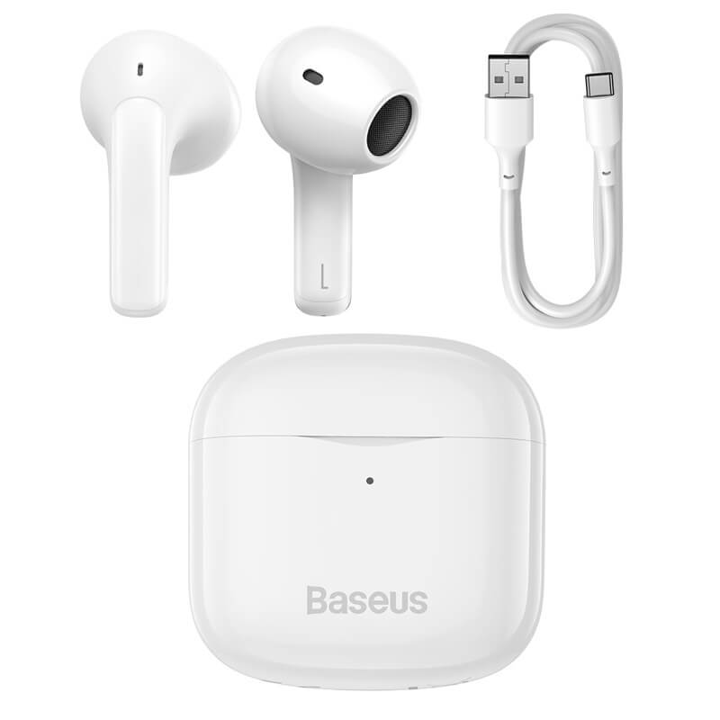 

Беспроводные Bluetooth BASEUS True Wireless Earphones Bowie E3 IP64 |BT5.0, 35/300mAh, 5H, Location, OTA| (NGTW080002) white