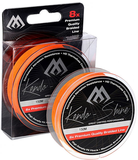 

Шнур рыболовный Mikado Kendo Shine Braid 150 м 0.14 мм 11.75 кг fluo Orange