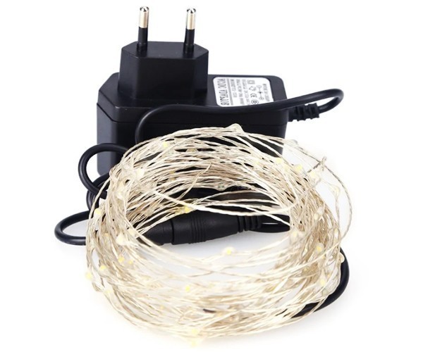 

Гирлянда светодиодная для дома RD-7108 медная проволока 100LED 10м