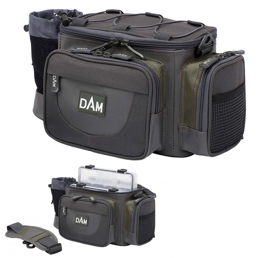

Сумка DAM Small Hip&Shoulder Bag для рыбалки многофункциональная+2коробки 35x17х18см