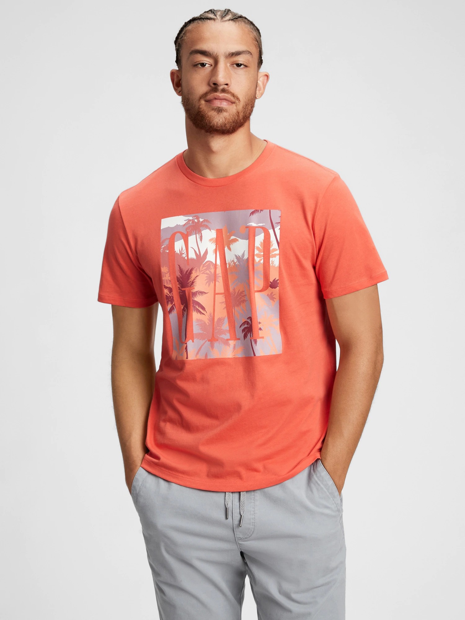 

Футболка мужская GAP 1159757807 (Оранжевый, L)