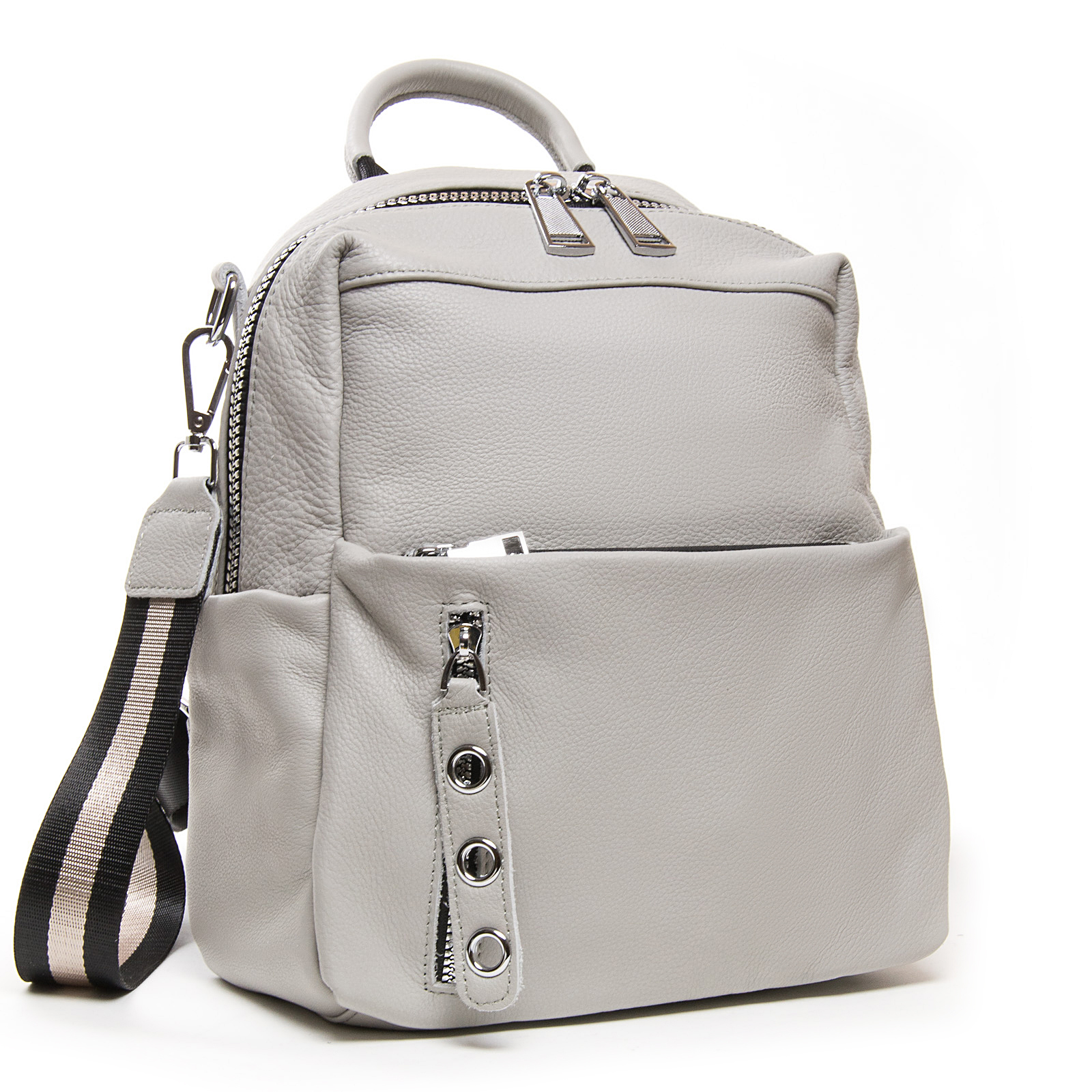

Сумка Женская Рюкзак кожа ALEX RAI 27-8903-9 l-grey