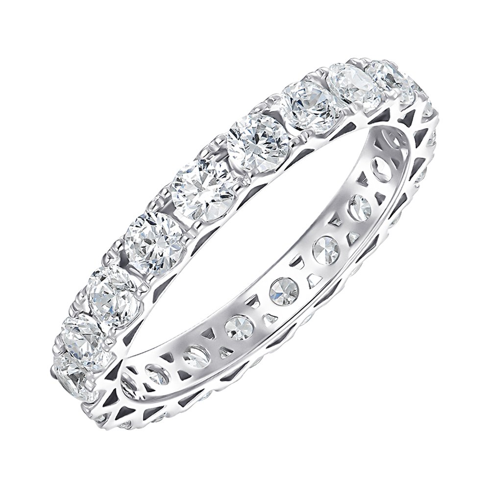 

Кольцо из белого золота с фианитом S Zirconia 000151154 17.5 размера