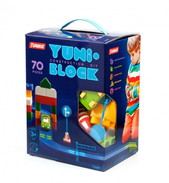 

Конструктор дитячий «YUNI-BLOK» 70 деталей(71429)