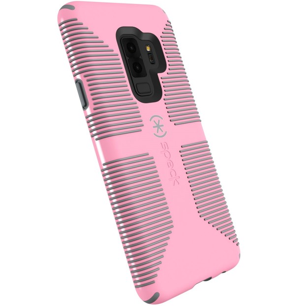 

​Противоударный чехол бампер Speck CandyShell Grip Designed for Impact Samsung Galaxy S9 Plus + G965 Island Pink/Gravel Grey