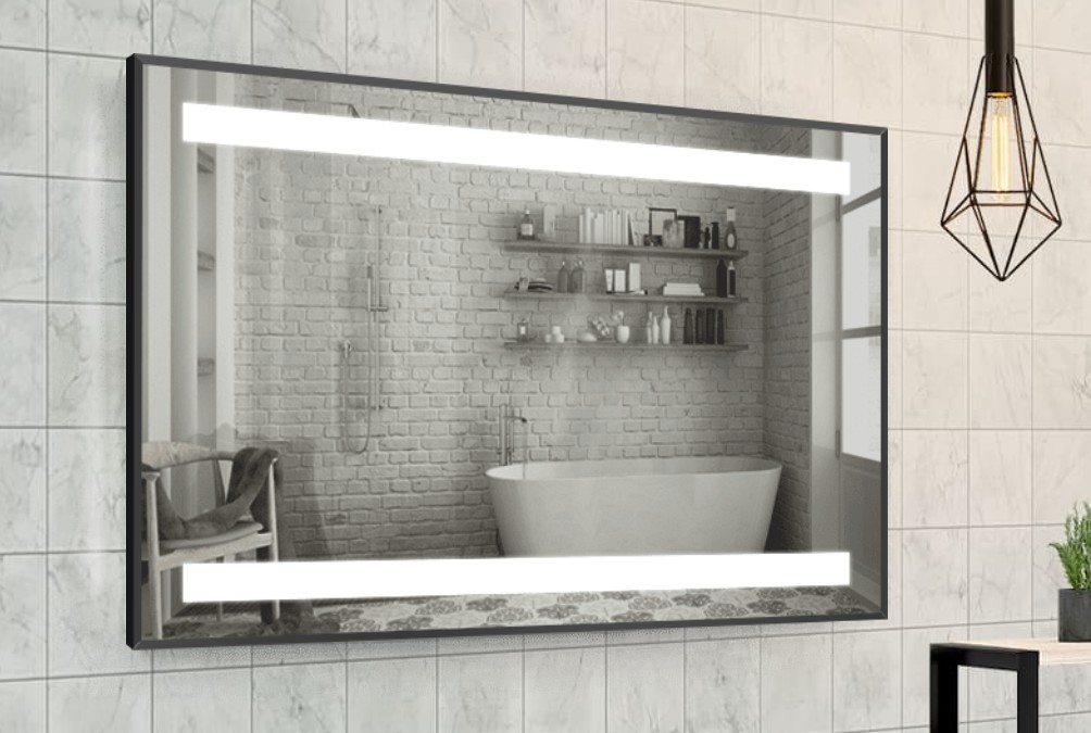

Зеркало в алюминиевой раме c LED подсветкой Smart Mirror сенсорное Arezzo-R 60 x 80 см Прямоугольное