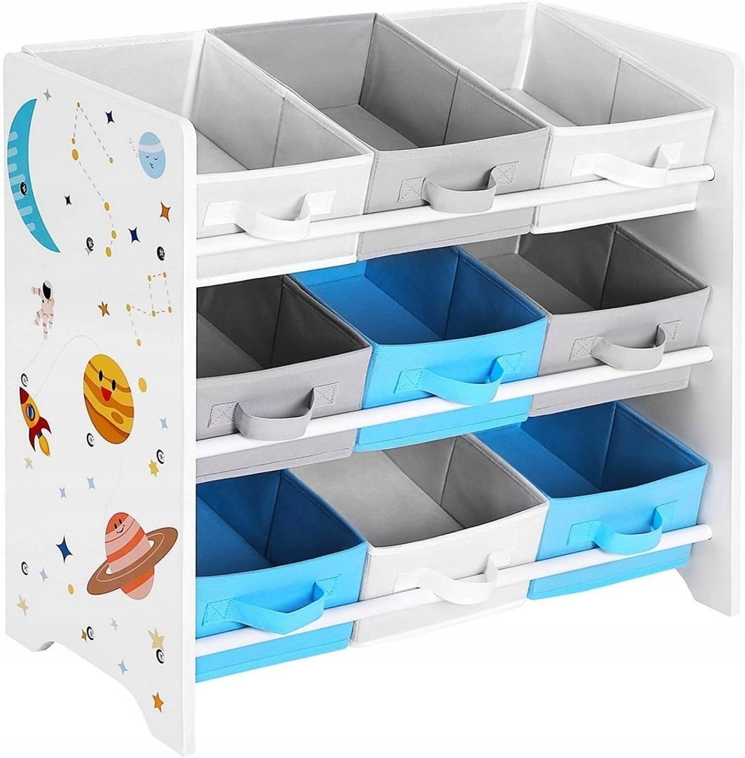 

Стеллаж органайзер для игрушек KidsBunkBed Космос 62,5 см X 29,5см X 60 см