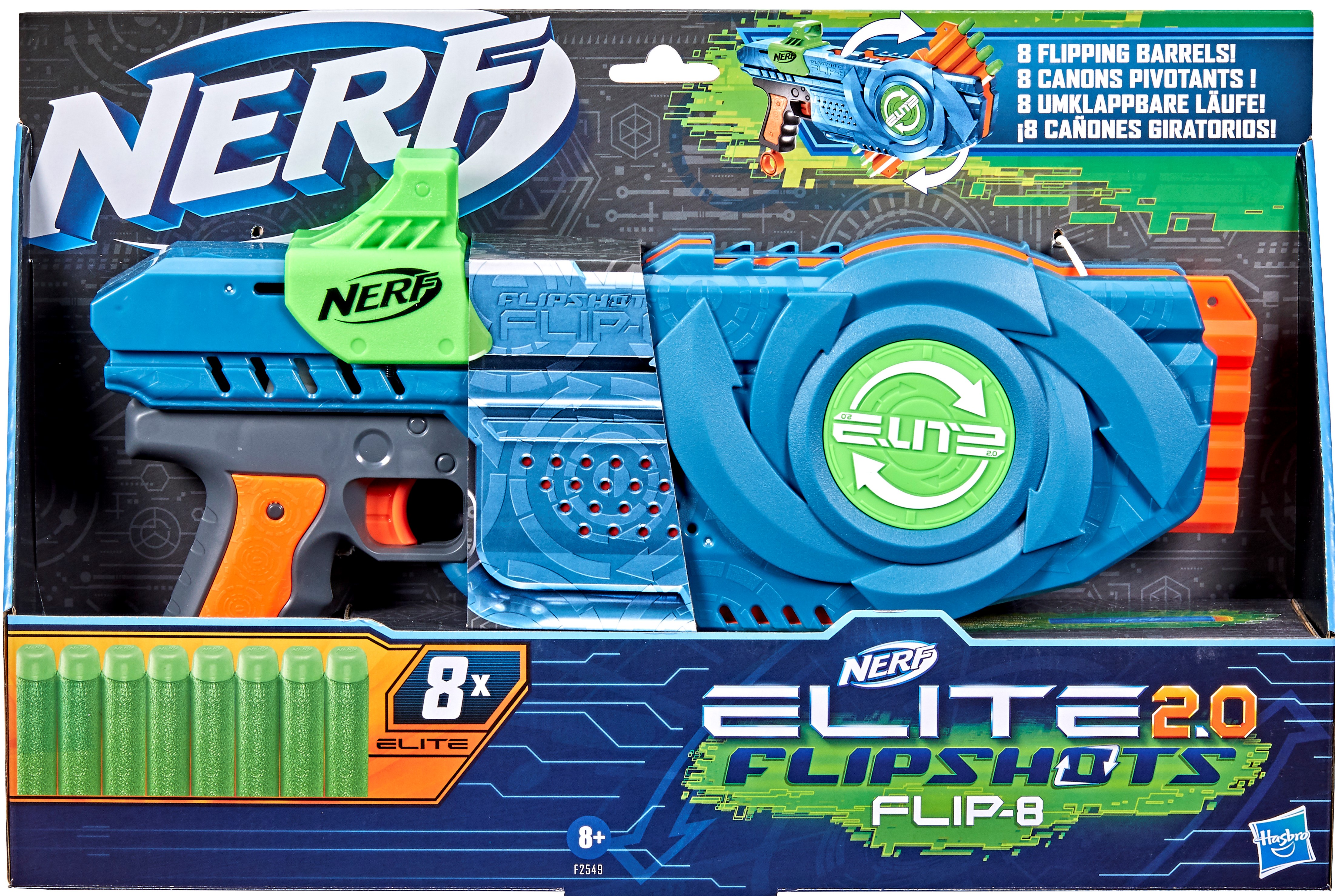 

Бластер Hasbro Nerf Элит Флип 8 (F2549) (5010993876730)