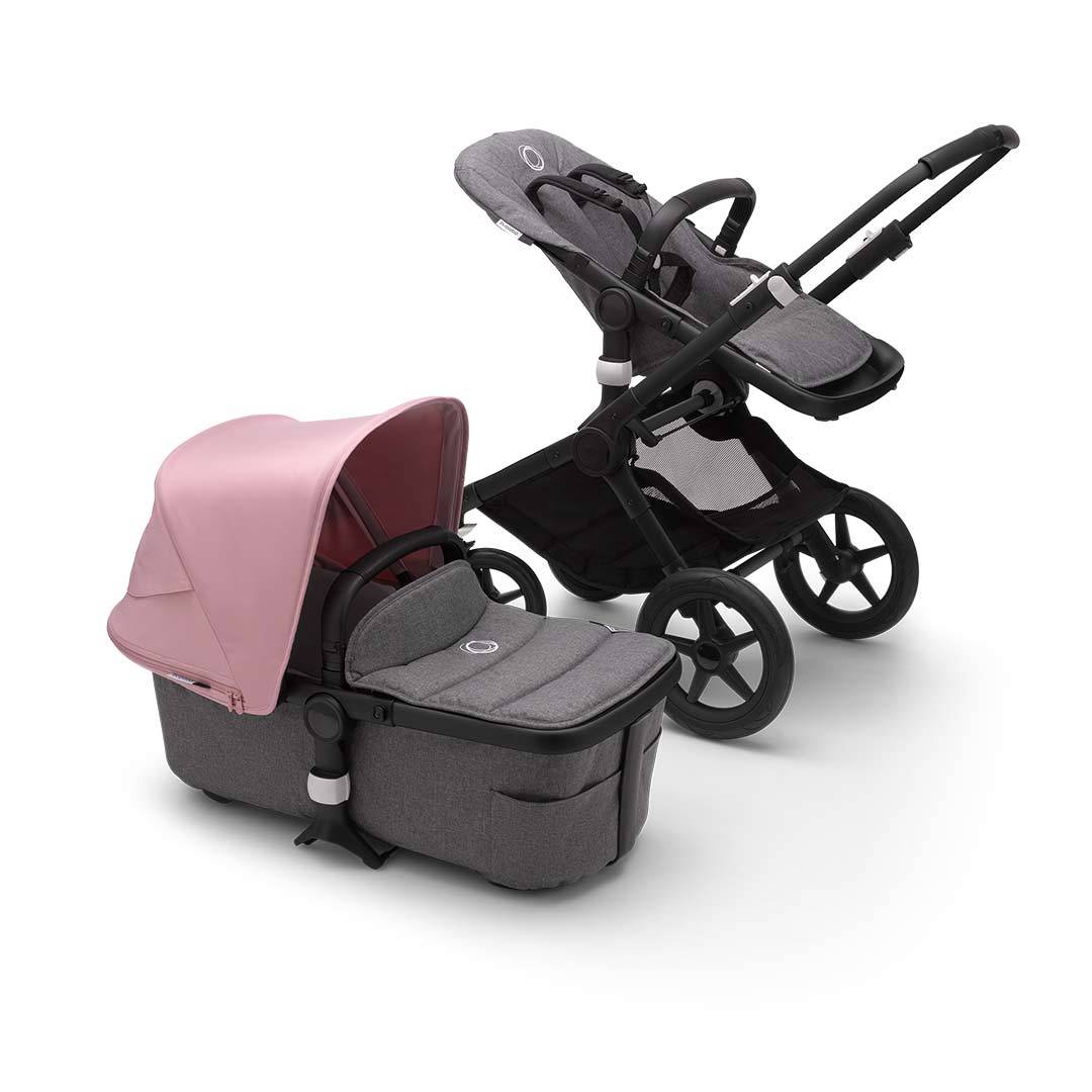 

Універсальна коляска 2 в 1 Bugaboo Bugaboo Fox 2 Soft Pink/Grey на шасі Black