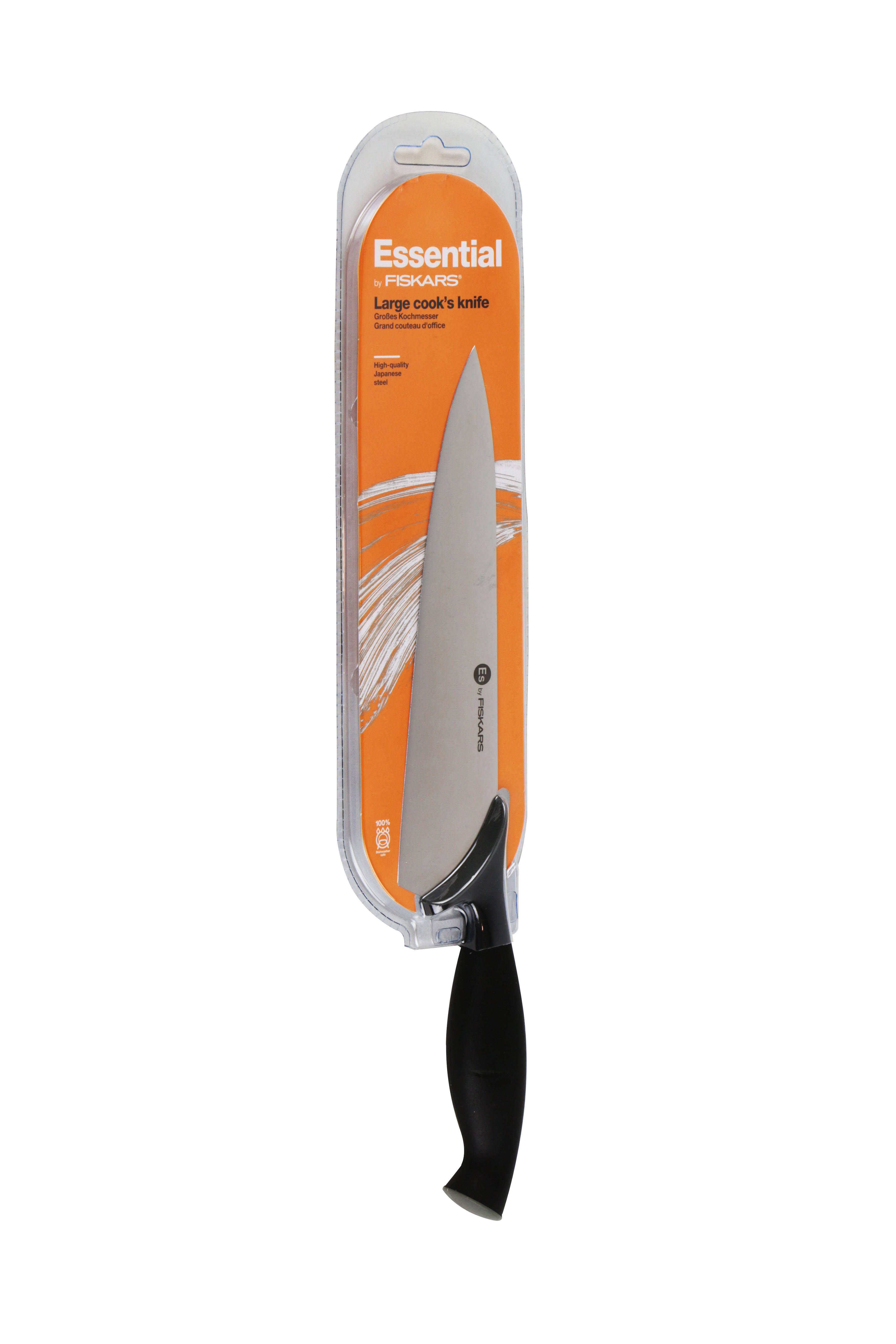 

Кухонный нож Поварский Fiskars Essential черный-стальной LI-111567