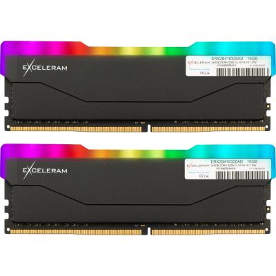 

Модуль памяти для компьютера DDR4 16GB (2x8GB) 3200 MHz RGB X2 Series Black eXceleram (ERX2B416326AD