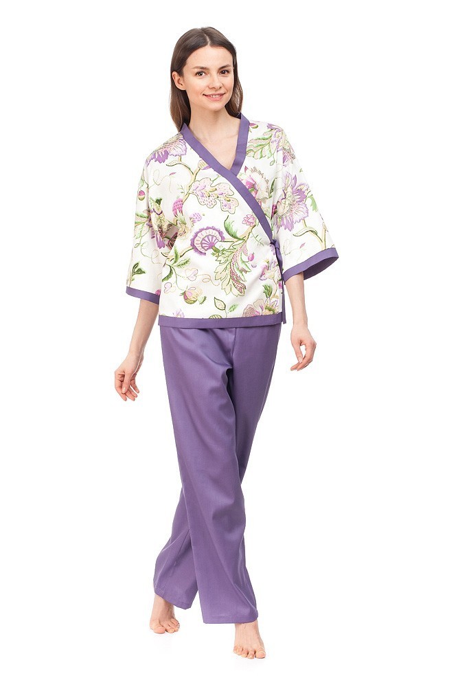 

Пижама сатиновая NOSTRA XL Design Lilac