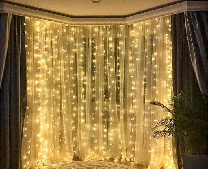 

Светодиодная гирлянда штора водопад UKC 3,0х2,5м 480 LED теплый белый