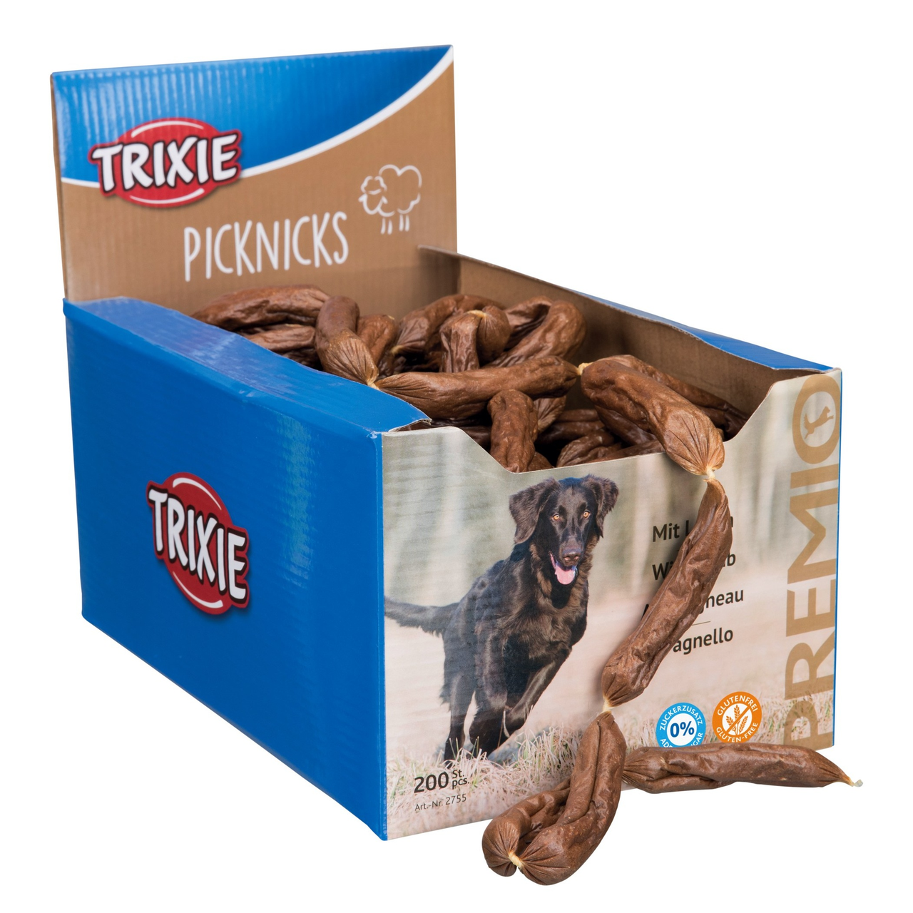 

Лакомство для собак Trixie PREMIO Picknicks сосиски 200 шт. ягненок