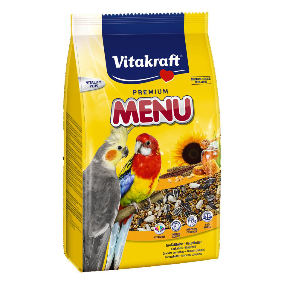 

Корм для средних попугаев Vitakraft «Premium Menu» 1 кг (4008239210036)