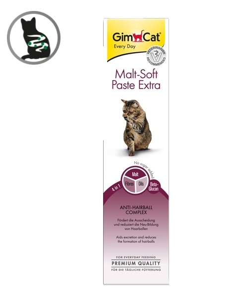 

Паста для кошек для выведения шерсти Malt Soft Extra 100 г GimCat